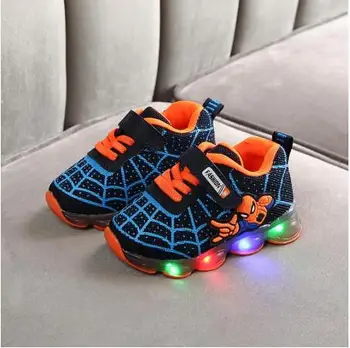 

Children's Luminous Sneakers Girls Cartoon Lighted Casual Shoes Kids LED Glowing Shoes Autumn Fashion Boys Sport Running Shoe