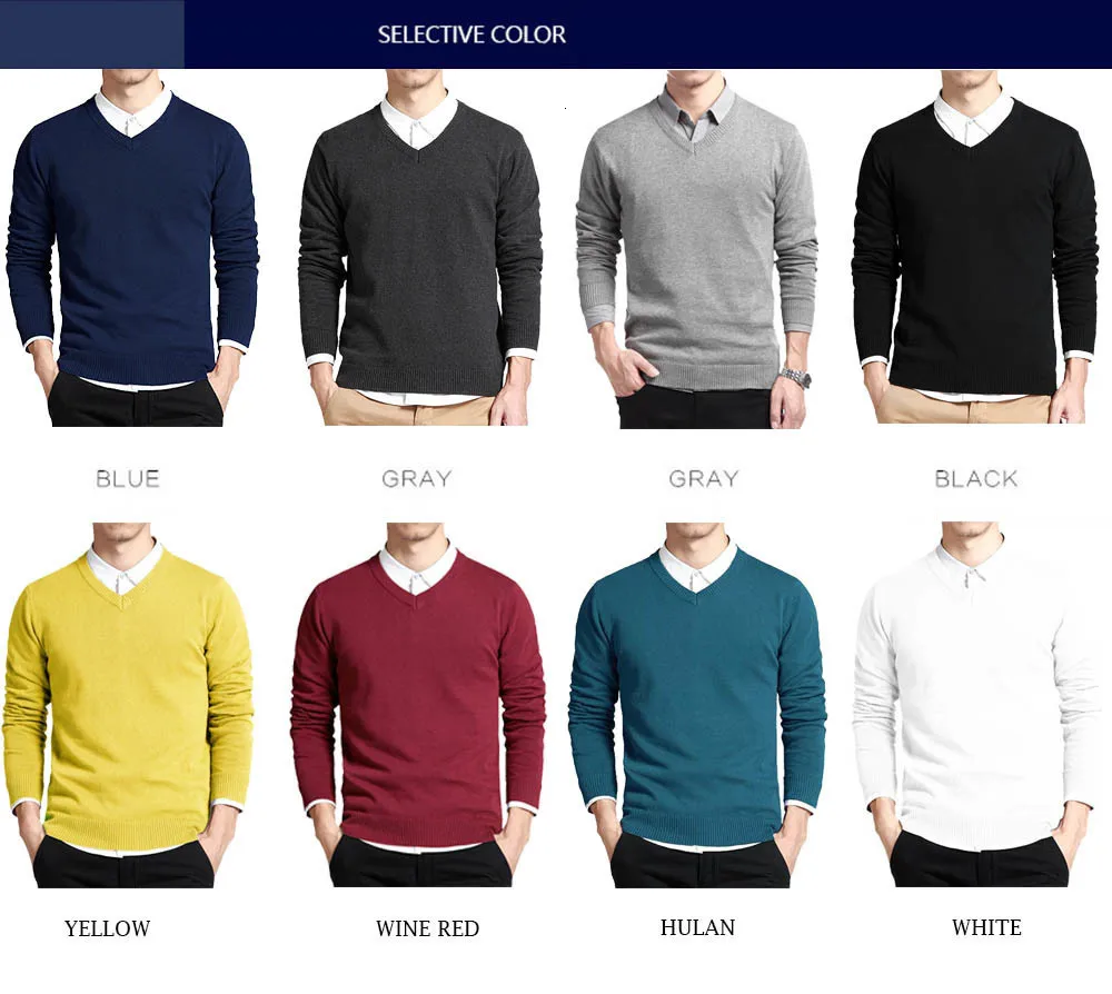 Men's Multi Color Sober Cotton Sweater Variations