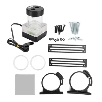 

Computer Water Cooling Pump and Tank Integrated Lift 3 Meters Flow 500L/H PC Water Cooler Built-in Defoaming PWM Speed Control