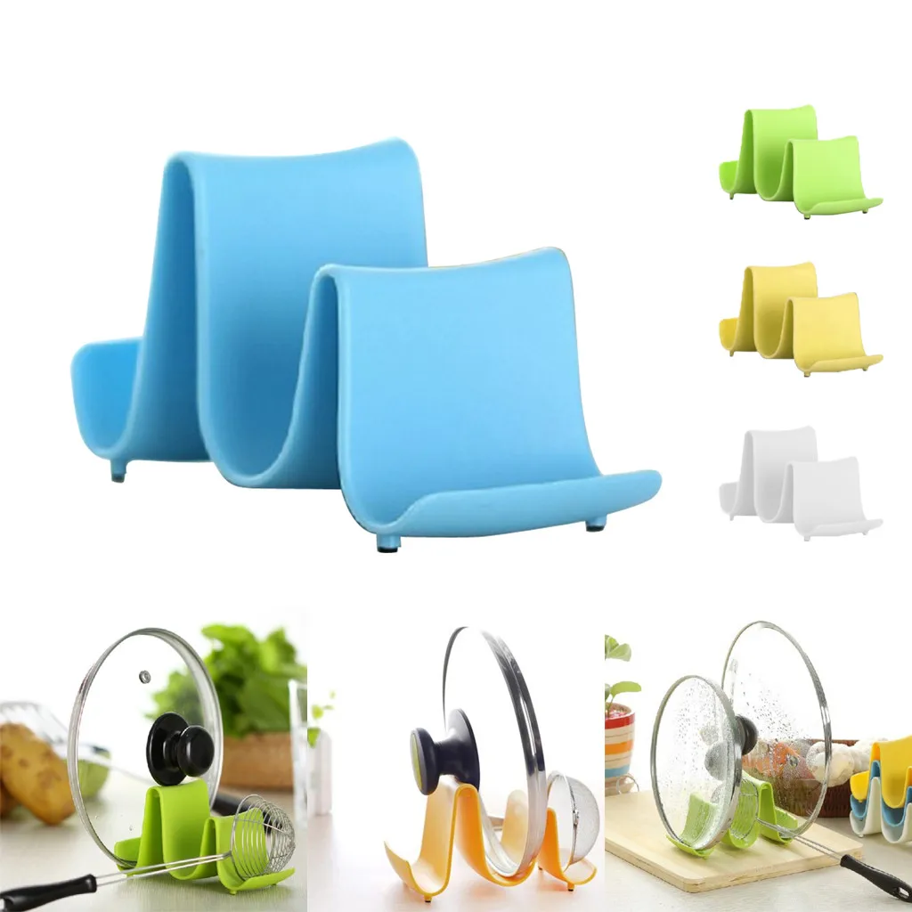best selling 2020 products Utensil Shelf Wave Pot Cover Rack Storage Suitable for Kitchen Cooking support dropshipping | Дом и сад