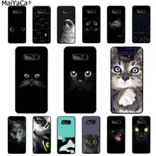 MaiYaCa Zwarte Kat Staren Oog Klant Hoge Kwaliteit Telefoon Geval voor Samsung Note 3 4 5 7 8 9 galaxy a50 A70 galaxy J7 2018(China)