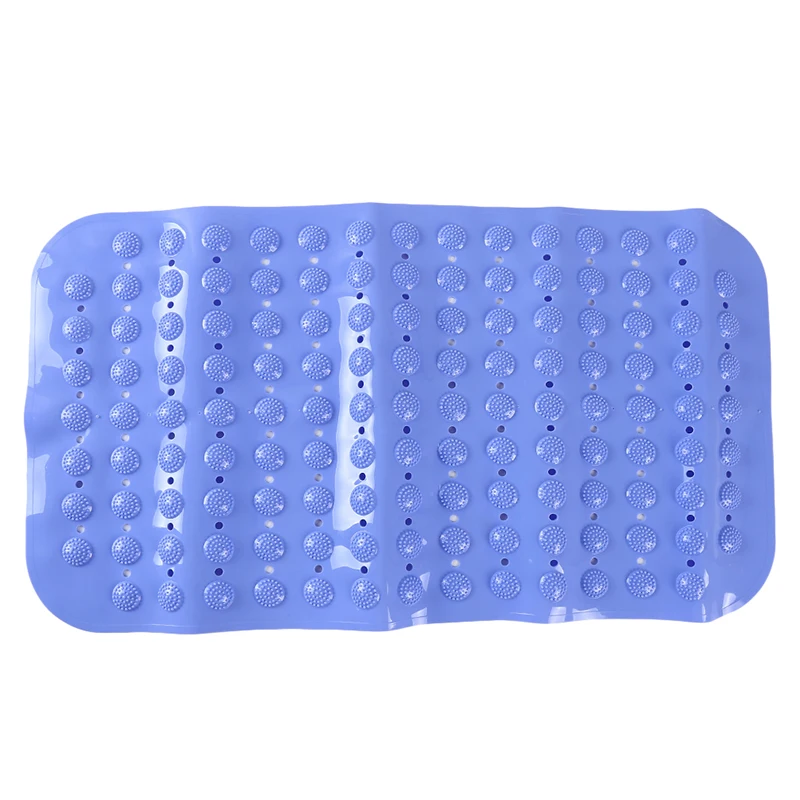 blue 68*38 см водоотталкивающий не поглощение скольжения коврик для ванной комнаты яркий цвет коврик для ванной комнаты коврик для ванной туалета - Цвет: blue