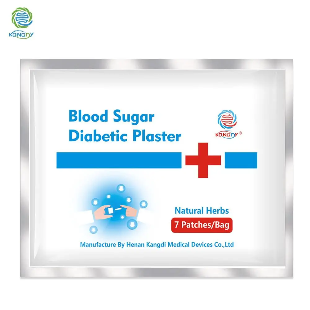 Kongdy диабетический пластырь 7 шт. диабетический натуральный Травяной Патч стабилизирует уровень сахара в крови Диабет Штукатурка дропшиппинг