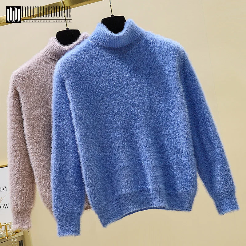 Womens Sweaters 2019 Winter Korean Turtleneck Sweater Women Cotton Pullover Women Long Sleeve Women Sweater Pull Femme Female