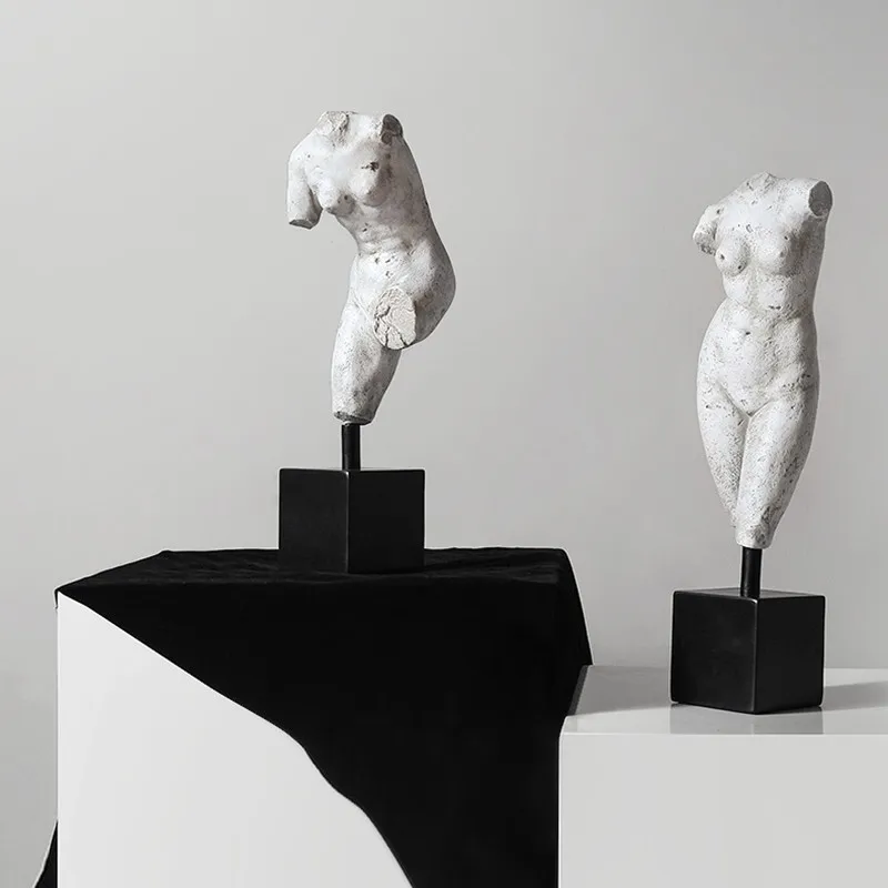BAO GUANG TA European Creative Retro Human Body Bust Statue Plaster Figure Model Figurine Resin Crafts Home Decoration R3929 BAO GUANG TA European Creative Retro Human Body Bust Statue Plaster Figure Model Figurine Resin Crafts Home Decoration R3929