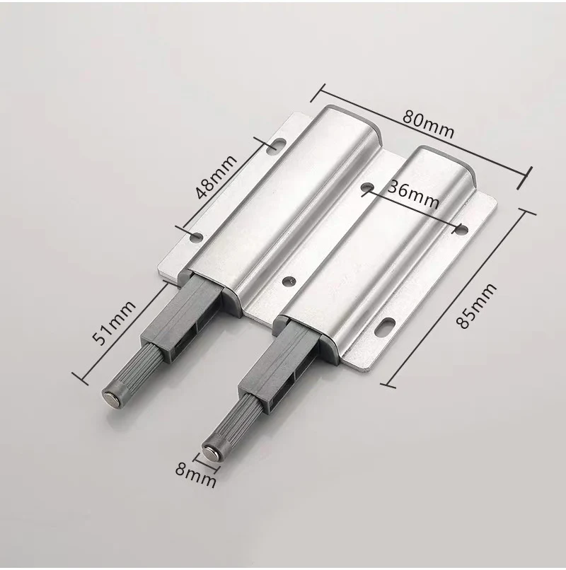 Myhomera 2X Двойные Сильные нажимной магнитные дверные Захваты шкафа двери сенсорный ящик стоп Буфер Заслонки тянет алюминиевый корпус