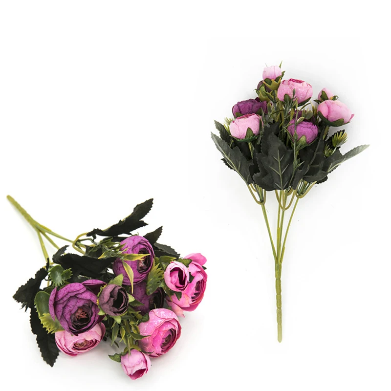 

1 Bunch 29CM Artificial Flowers Fake Roses Living Room Office Home Decorations