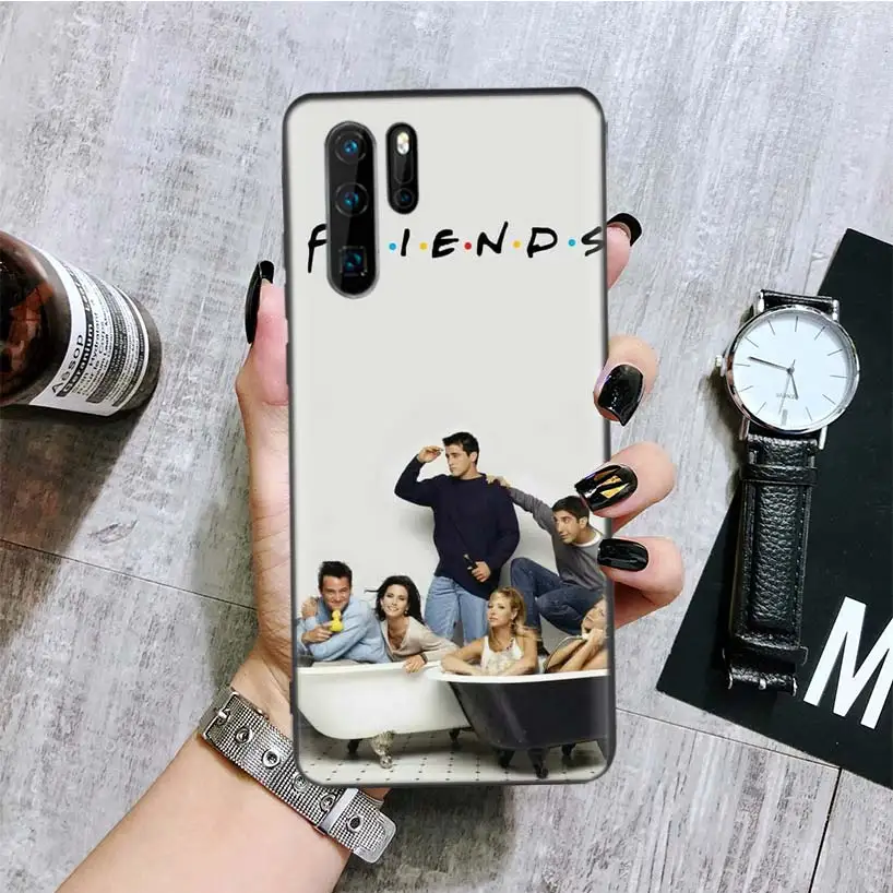 С героями телесериала «Друзья» черный чехол для телефона huawei mate 30 20 10 P30 P20 P10 Pro Lite P Smart Z роскошный Coque Shell - Цвет: BA212-7