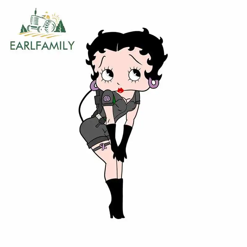 EARLFAMILY 13 см x 6 1 забавные автомобильные наклейки и для Betty Boop графика защита двери
