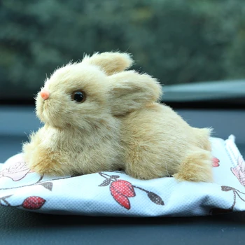 

Car Ornament Cartoon Rabbit Doll Bamboo-charcoal Plush Toy Air Freshener Auto Interior Dashboard Decoration Accessory Children
