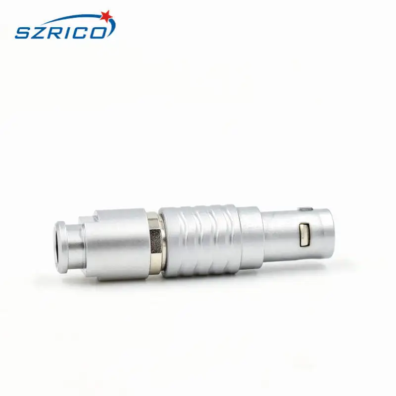 PLUG M9 круговой металлический электронный 0B 2345679 pin FGG и ECG Разъем push pull самозащелкивающийся низкочастотный разъем - Цвет: PLUG