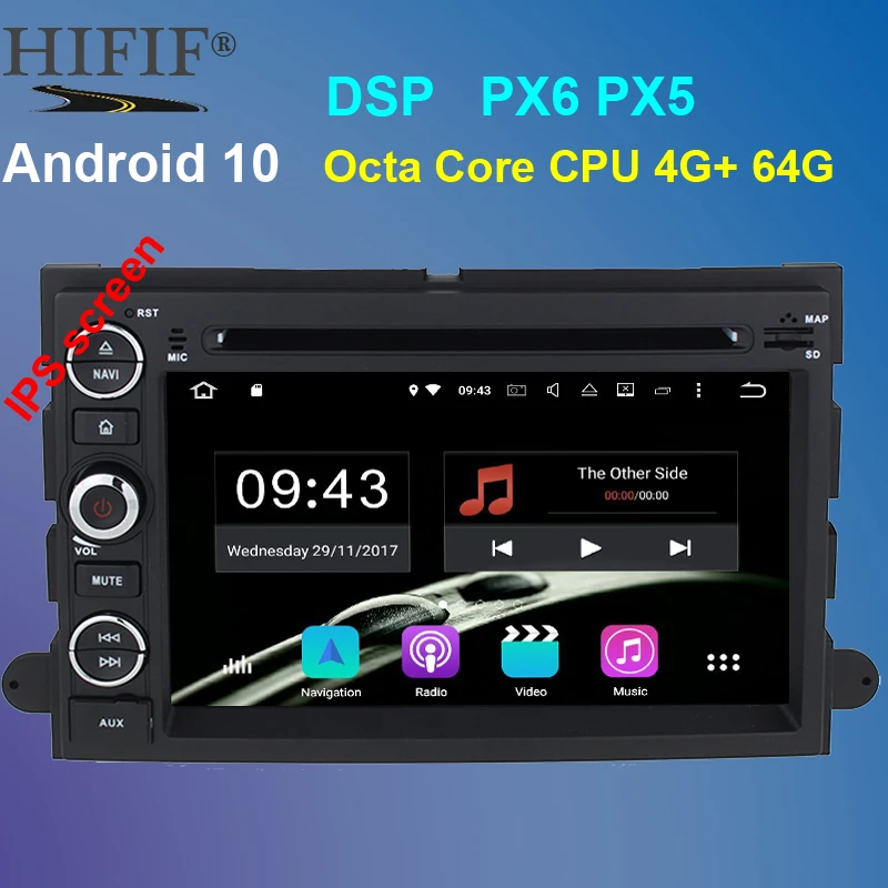 PX6 dsp Octa Core Android 10 автомобильный DVD для Ford Fusion Explorer 500 F150 F250 F350 Edge Expedition Mustang радио GPS