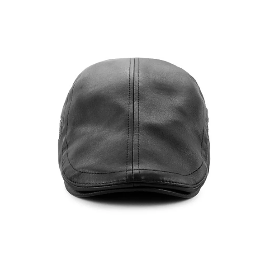[AETRENDS] Мужская шляпа из искусственной кожи, плоская кепка Newsboy, кепка s, шляпа таксиста, кепки для езды для мужчин, Z-9970