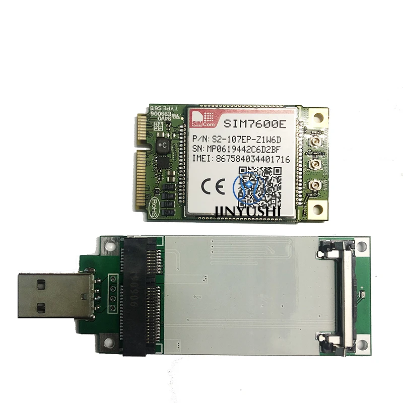 SIMCOM SIM7600E мини pcie 4 аппарат не привязан к оператору сотовой связи cat1 42 м модуль B1/3/5/7/8/20/38/40/41 вариант для Ближнего Востока и Африки/Корея/Таиланд