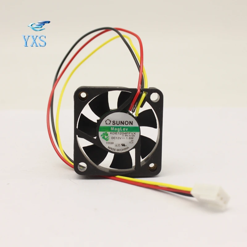 Sunon KDE1204PFVX 11 охлаждающий вентилятор с двойным шаровым компьютером GN DC 12 В 1,8 Вт 4010 до 8500 40*40*10 мм об/мин 3 провода