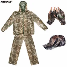 Новинка; сезон весна-осень; одежда для охоты с капюшоном; костюм для рыбалки; удобная и дышащая хлопковая куртка; брюки