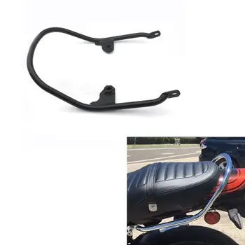 

Chrome Large Wide Rear Bumper Passenger Seat Hand Handle Grab Bar Rail Goods Shelf Storage Rack for 2018 Kawasaki Z900RS Z 900RS