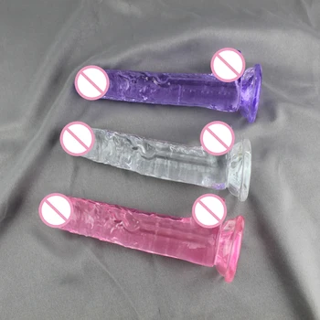Female Jelly Small Realistic Dildo Strong Suction Cup Big Penis Dick Intimate Goods Sex Toys for Women Adults 18 Products Shop 4