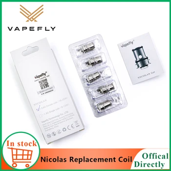 

5pcs-pack original Vapefly Nicolas Replacement Coil for vapefly nicolas tank 0.6ohm 1.8ohm Resistance MTL flavor tank