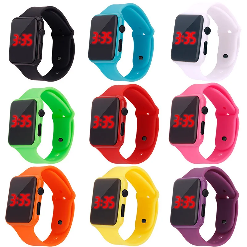 

LED Watch Square LED Electronic Students Adult Couples Sunglasses Electronic Watch