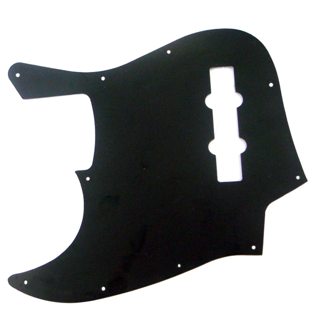 Black PVC 3 Ply Bass Pickguard Scratch Plate for JB Electric Bass Guitar 10 Holes
