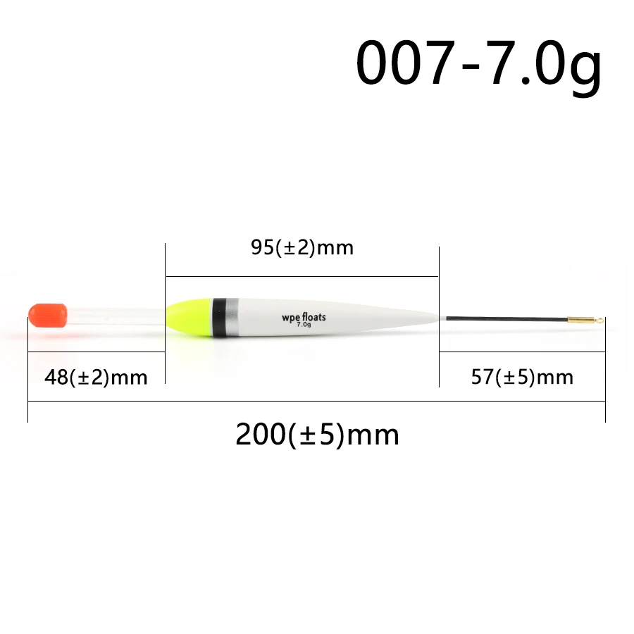 W.P.E 3 шт./упак. Fishng поплавок 3g/3,5g/4g/7g поплавок Баргузинский пихты 18-21 см для рыбалки на карпа, вертикальная буй поплавок, рыболовные снасти Pesca - Цвет: YG3-7g-007