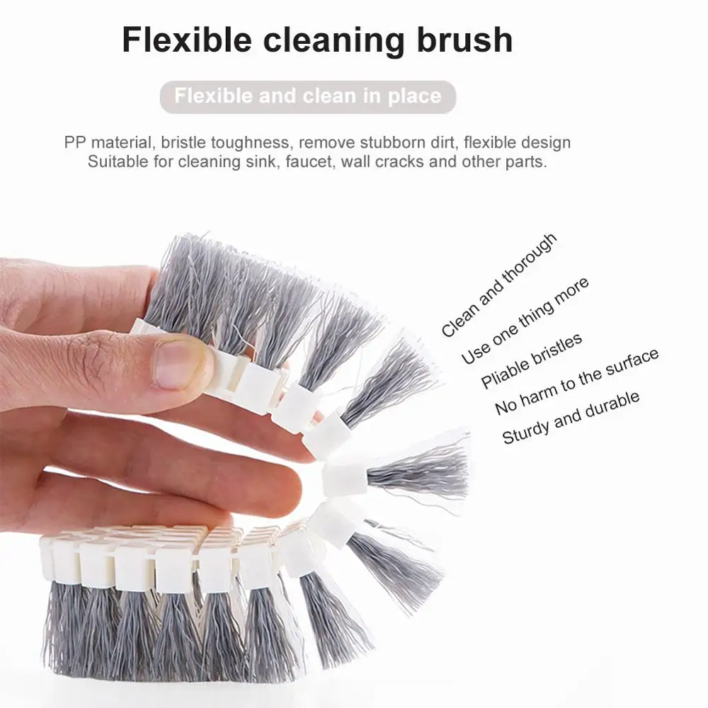 Cleaning Brush Cooker Cleaning Brush Flexible Pool Brush Bath Tile Brush Bathroom kitchen Brush Without Dead Angle Floor Brus