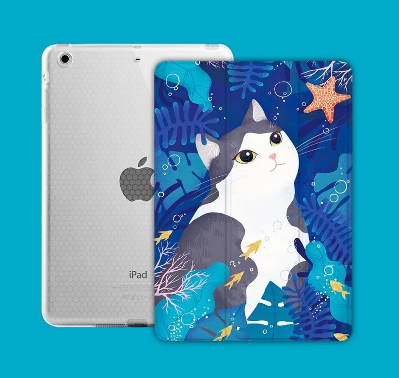 Планшеты Обложка для ipad Mini1 на возраст 2, 3, 4, 5, ipad air 2 3 pro 11 10,5 10,2 дюймов мультфильм чехол для ipad 18 9,7 с карандашница - Цвет: For iPad Mini 5