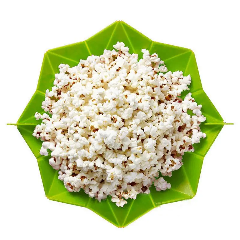 Силиконовая коробка для попкорна, складная коробка для микроволнового попкорна, чаша для риса, домашняя кухня, посвященная