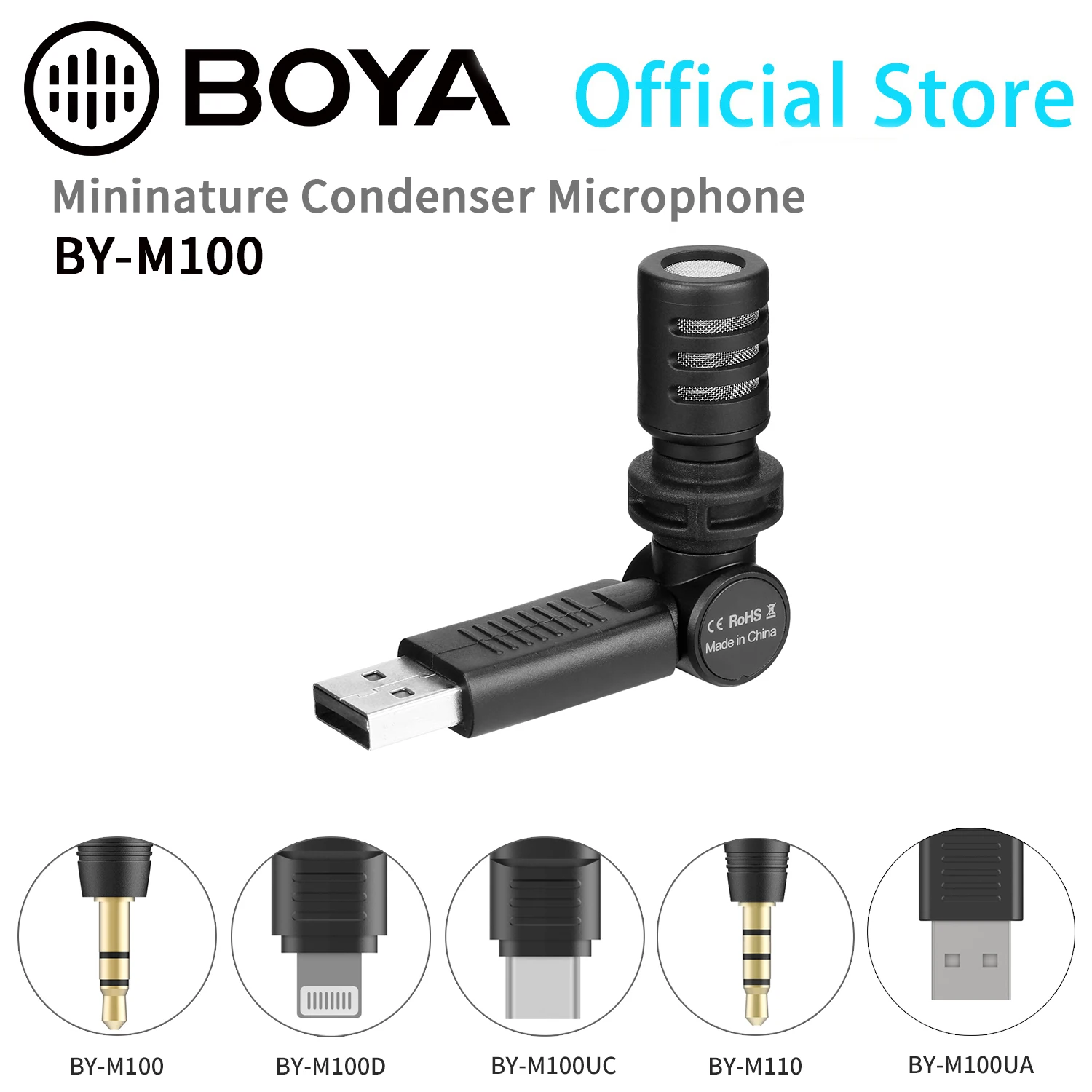Всенаправленный микрофон BOYA BY-M100 с разъемом 3 5 мм для цифровой зеркальной камеры