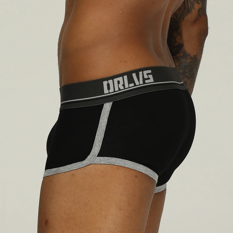 ORLVS Брендовое Мужское нижнее белье мужские боксеры cueca tanga дышащие Ropa Interior Hombre мужские боксеры шорты быстросохнущая сетка calzoncillo мужские