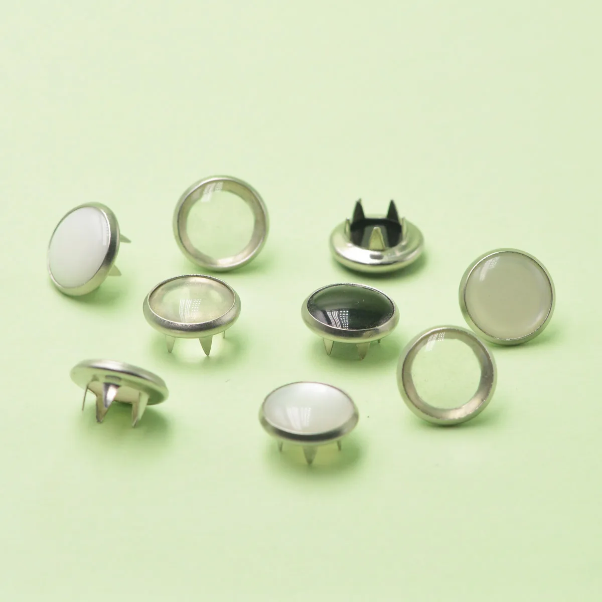 KALASO 1Set Resin Pearl Snap Fasteners Dies Ring Press Studs Snap Buttons Poppers Mould Tool For Hand Made DIY Craft Supplies 4