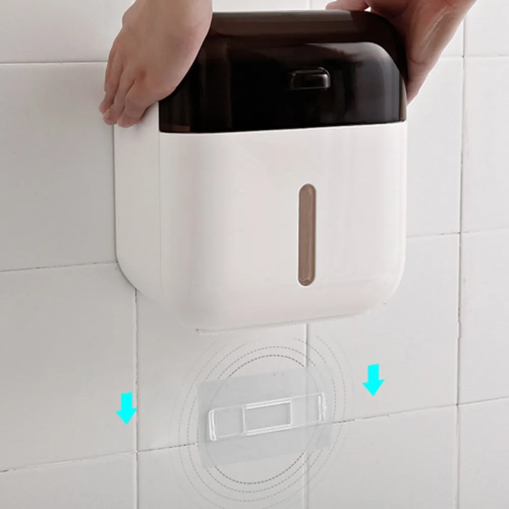 Новая ванная Водонепроницаемая коробка для салфеток пластиковый держатель для туалетной бумаги настенный ящик для хранения двойной слой органайзер для салфеток CD