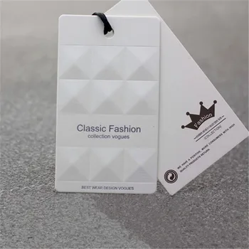 

High-grade customized garment clothes tags brand name labels tags paper cardboard printing, printing luggage tags