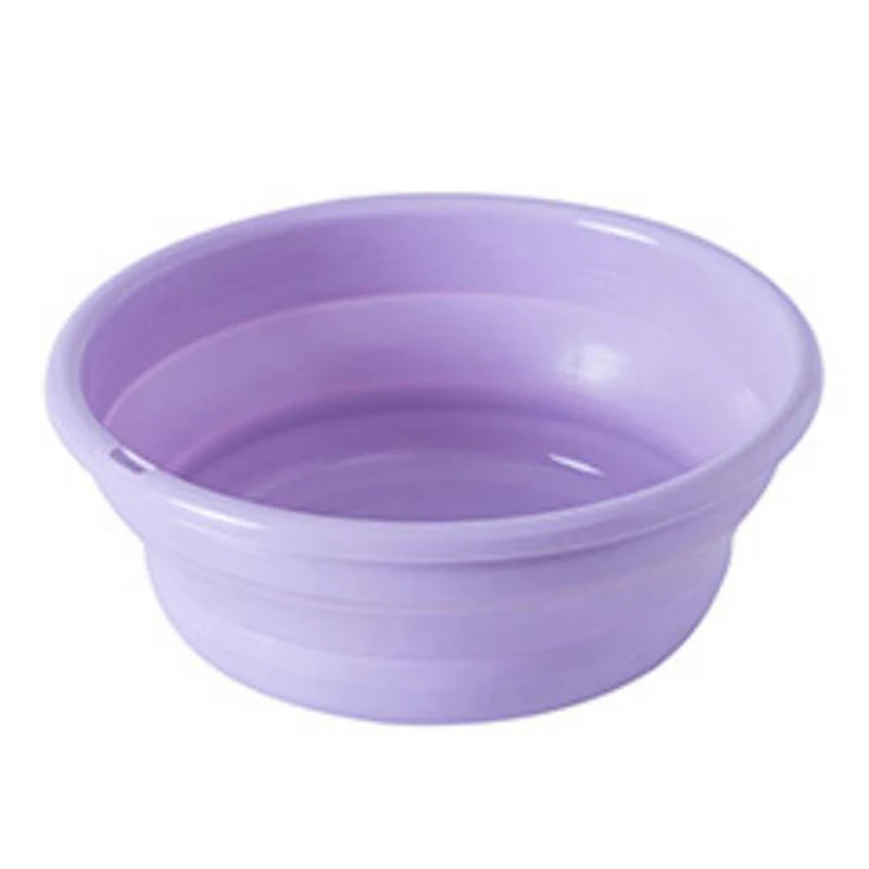 Collapsible Wash Basin Outdoor Camping Portable Folding Basin Household Plastic Washbasin