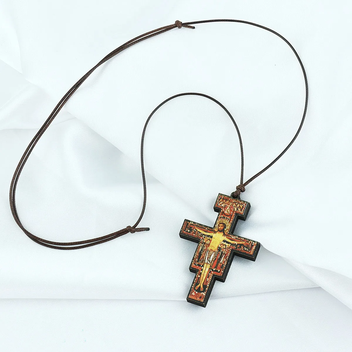 Wooden Cross Necklace Mount Athos - Byzanteiko