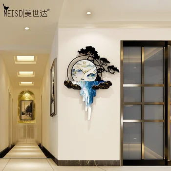

MEISD Vintage Design Clock Large Decoration Home Watch Quartz Silent Wall Clock Hanging Printed Horloge Home Decor Free Shipping