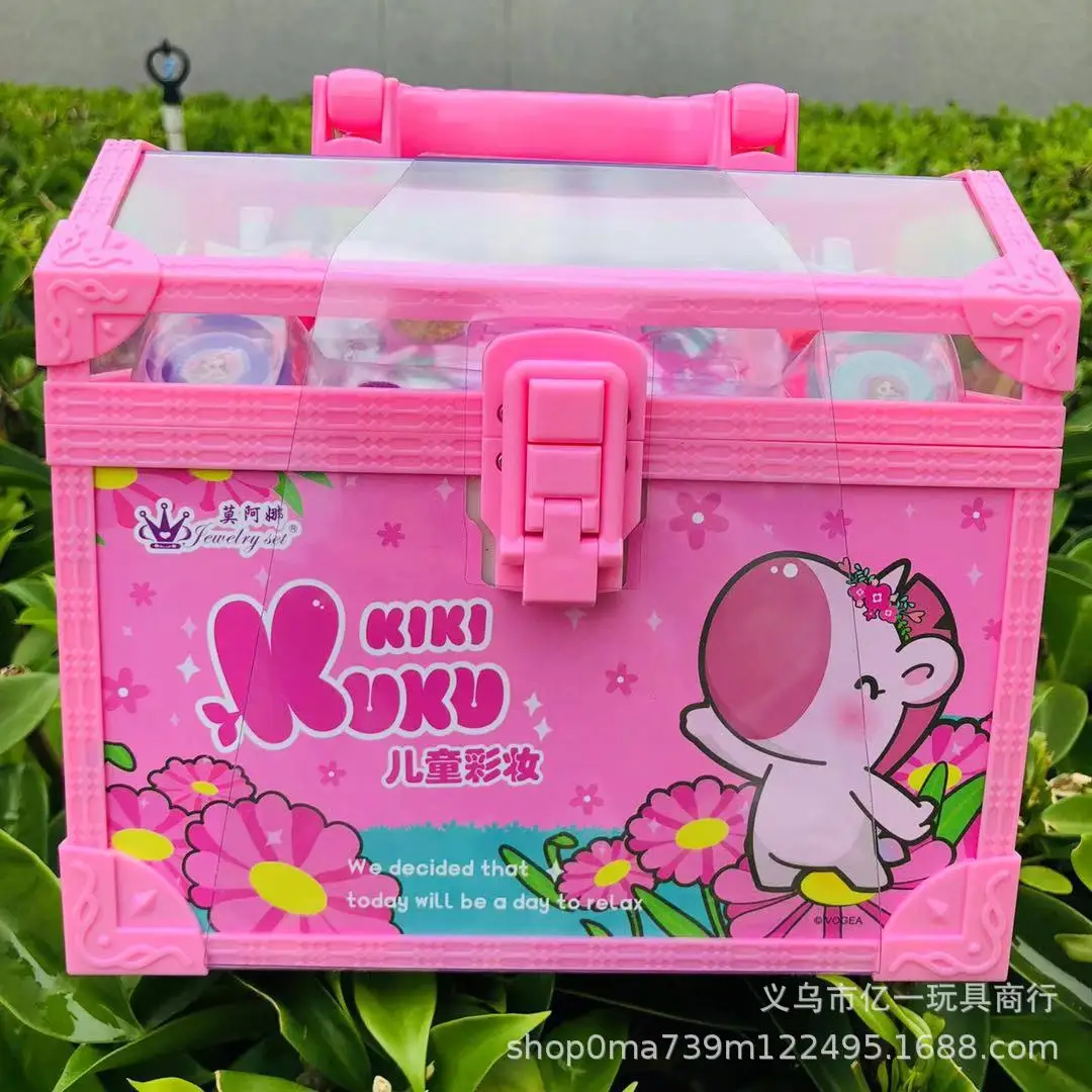 

Mo Ana Children Cosmetics Toy Manicure 18097 Celebrity Style Makeup Storage Box Portable Box Unicorn Authorization