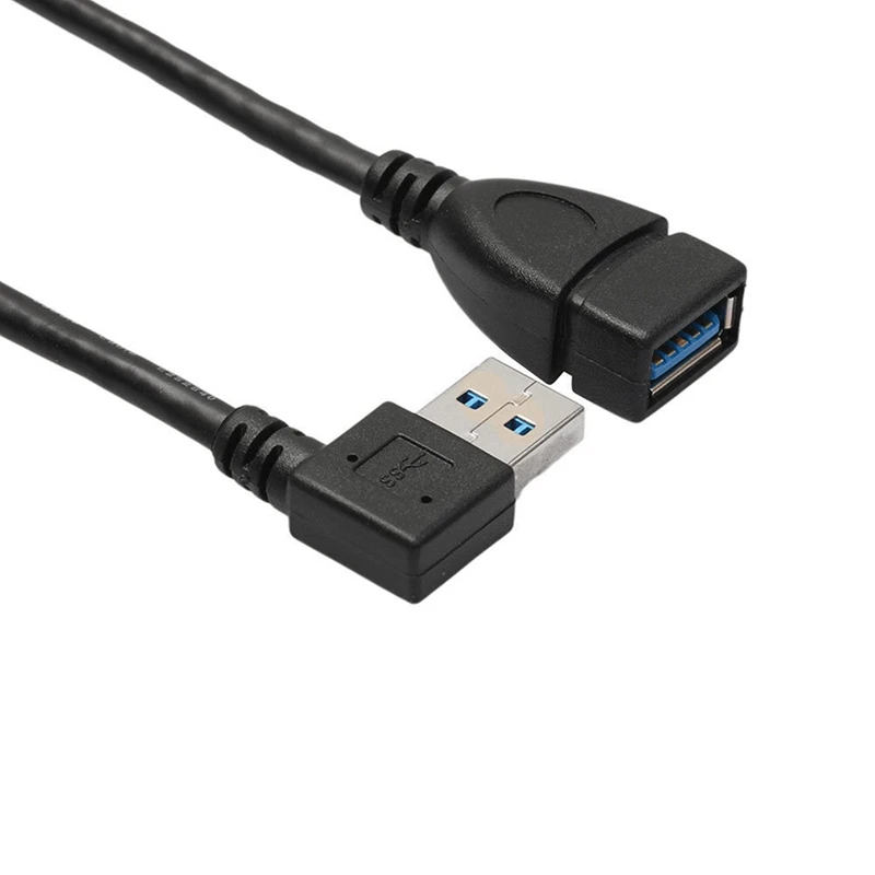 USB 3 0 Angle 90 Degree Extension Cable Male to Female Adapter Cord Data Left Tpa6120 Headphone Amplifier Board