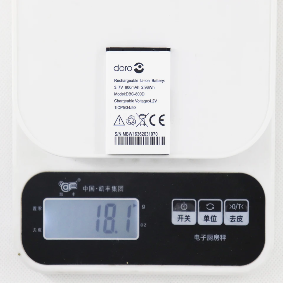 Batteria 800 MAh 3,7 V Per Doro 6620, 6530, 6520, 6050, 5030 E Molti Altri Modelli - Compatibile