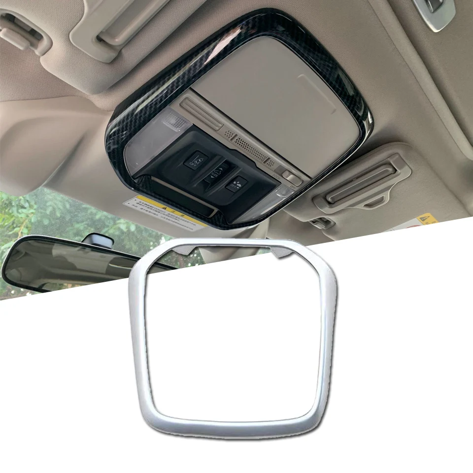 Передняя крышка лампы для чтения из углеродного волокна для Subaru Forester хромированный внутренний передний светильник для чтения, накладка, аксессуары