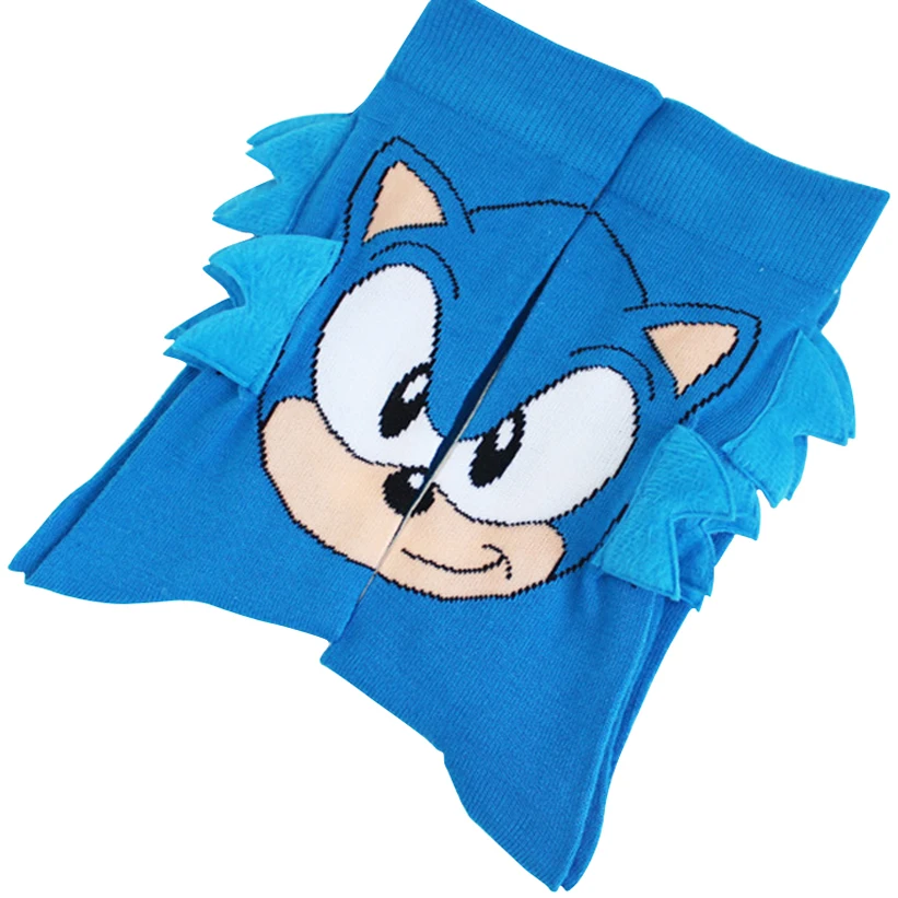 100 пар носков из хлопка для игр Sonic The Hedgehog теплые Нескользящие Повседневные носки