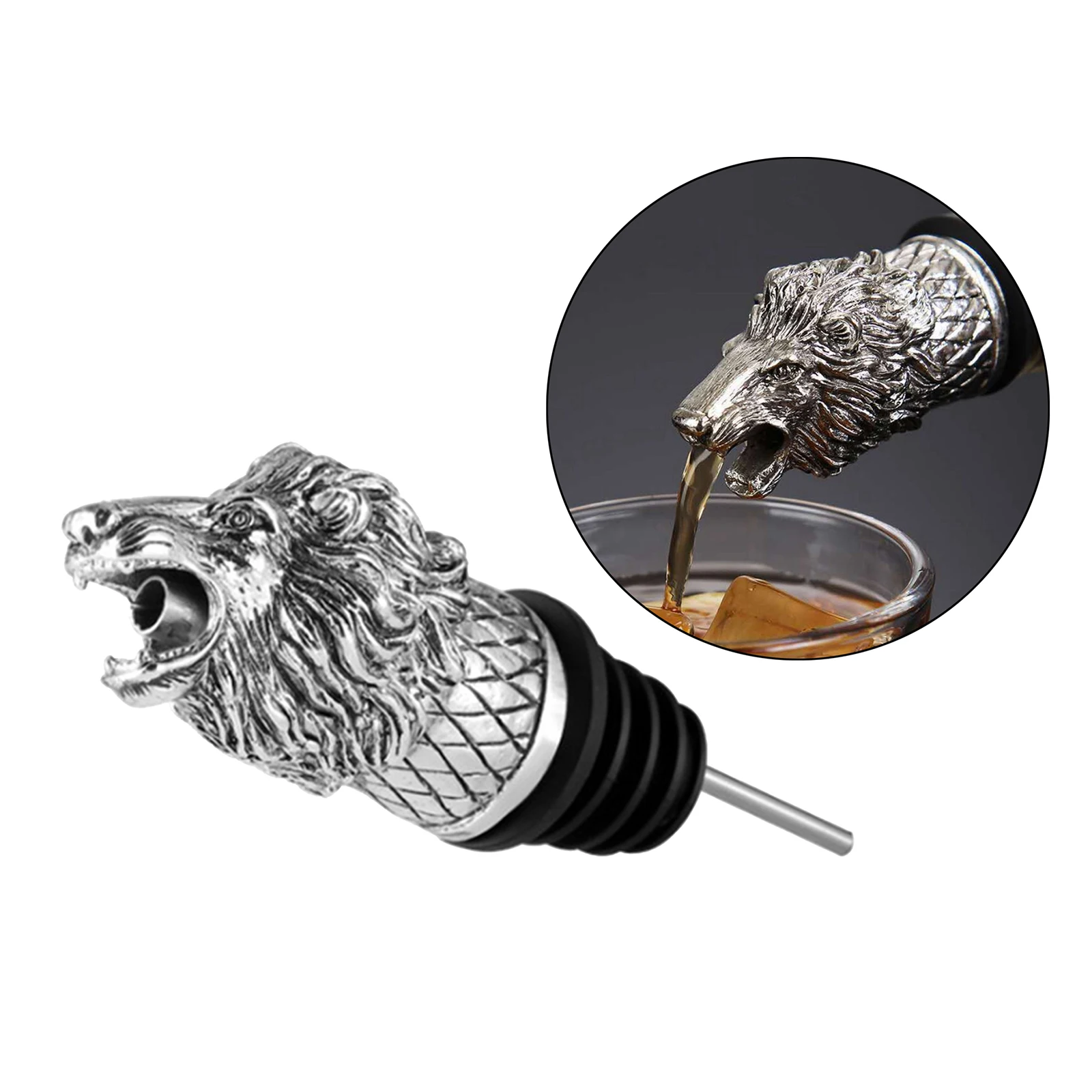 Aérateur de vin en alliage et Silicone bec verseur décanteurs de vin éléphant bouchons de vin