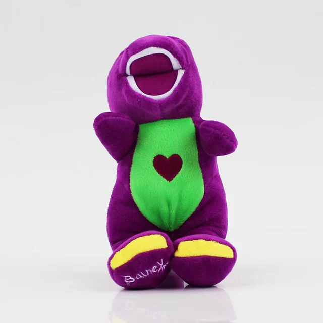 Pelúcia Barney Desenho Dinossauro Roxo Atóxico Multibrink