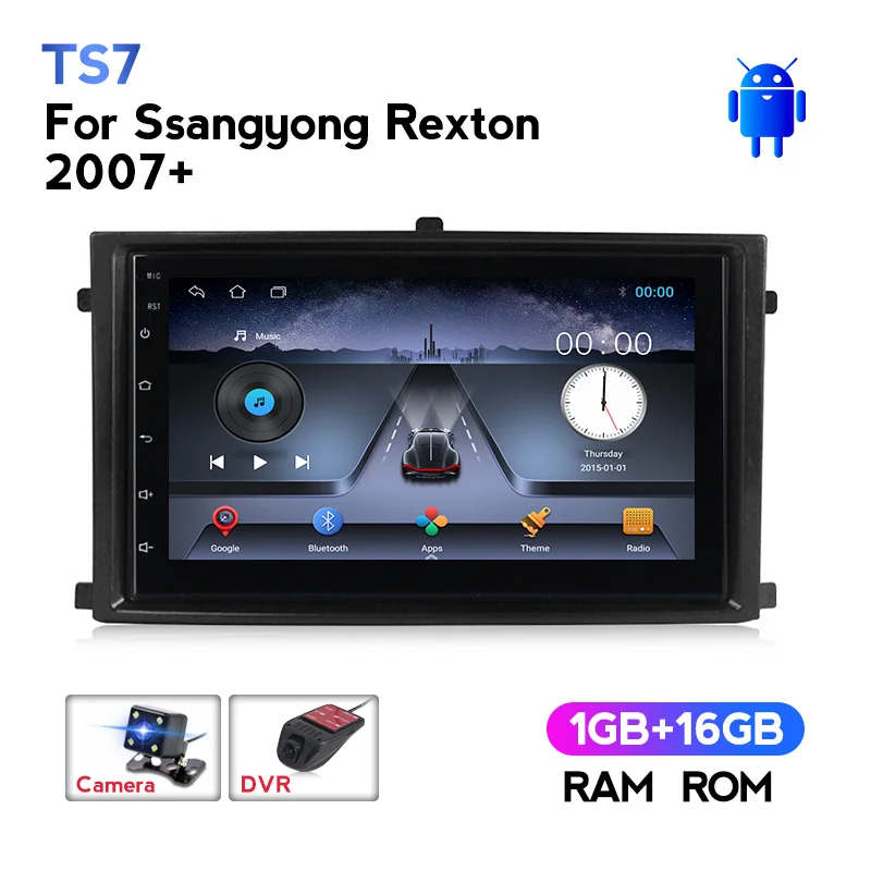 NaviFly wifi BT Автомобильный мультимедийный плеер GPS Кассета для Ssangyong Rexton 2007 2din HD экран