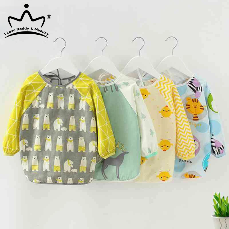 long sleeve feeding bib