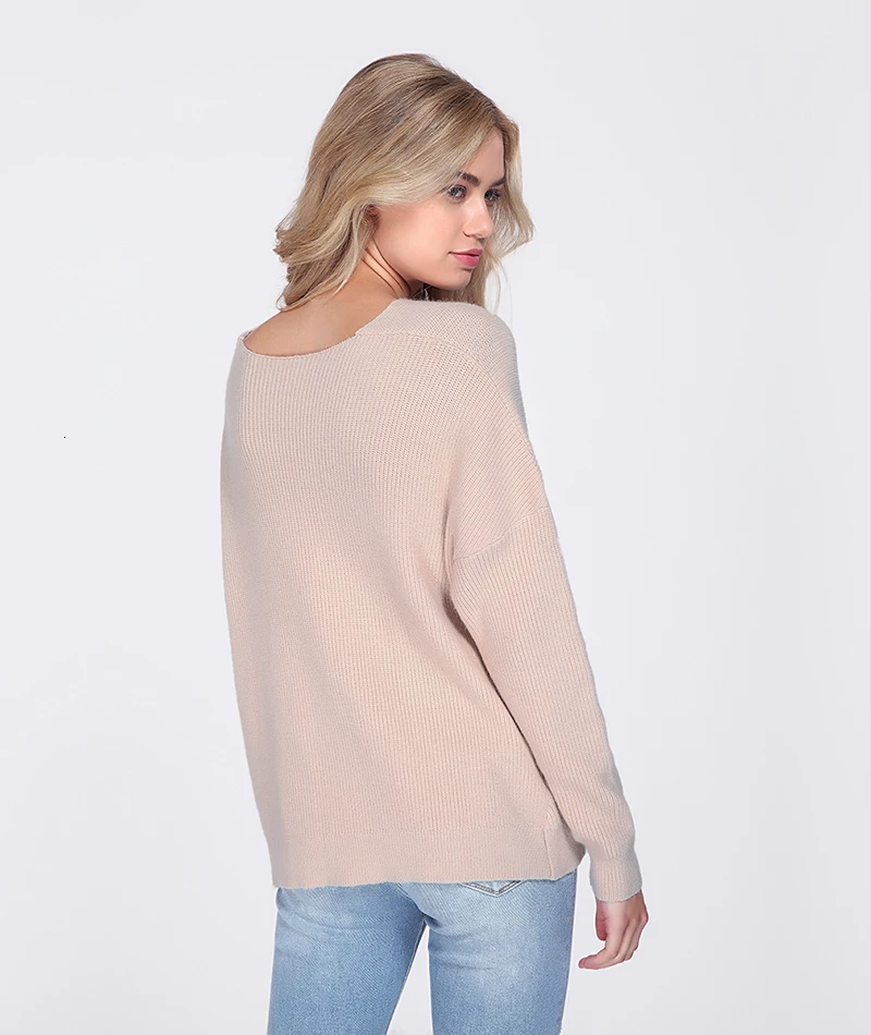 Autumn Winter Knit Pullovers Women