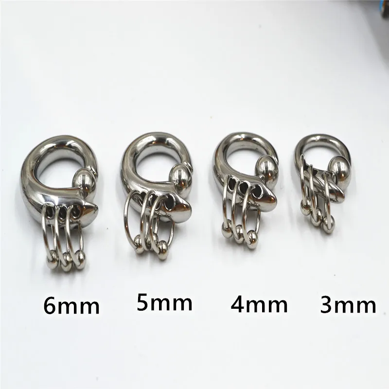 

Lot10pcs ювелирные изделия для тела-все кольца для ушей из нержавеющей стали туннели расширители затычки для ушей Калибр Пирсинг 3 мм 4 мм 5 мм 6 мм