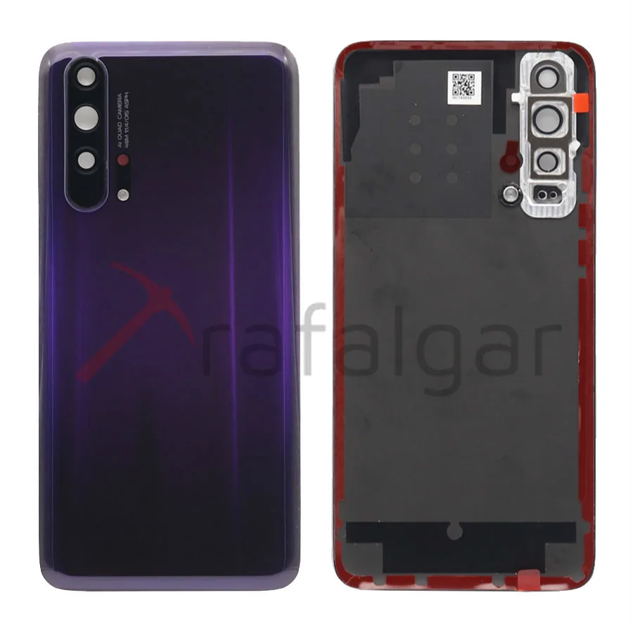Для huawei Honor 20 крышка батареи Задняя стеклянная панель двери корпус чехол для Honor 20 Pro Задняя стеклянная крышка+ объектив камеры+ клей