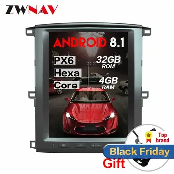 

Vertical screen tesla style Android 8.1 Car DVD player For TOYOTA LAND CRUISER LC100 2002-2007 gps radio type recorder stereo BT